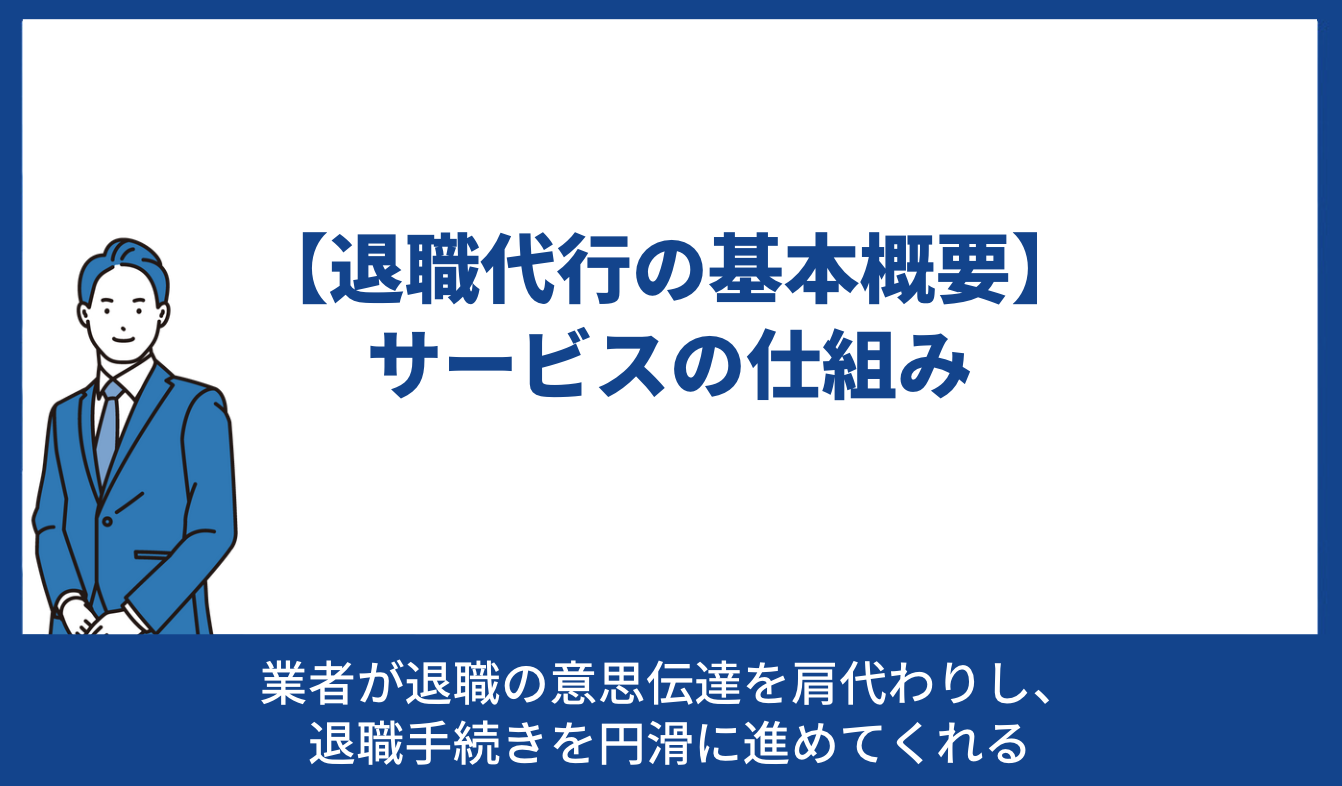 退職代行の基本概要｜サービスの仕組み